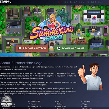 Summertime Saga - summertimesaga.com