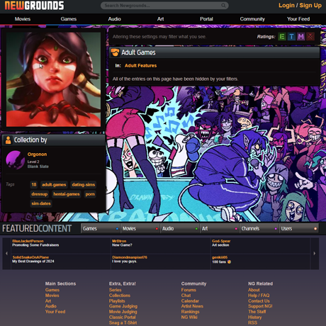 Newgrounds Adult Games