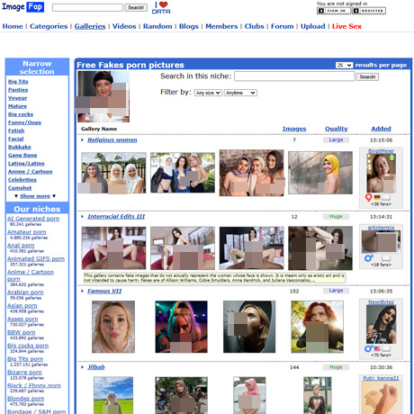 ImageFap Fakes