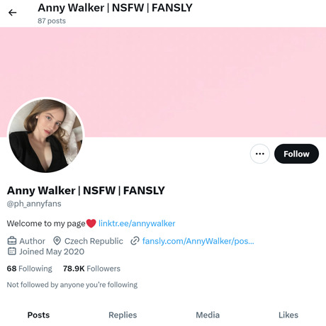 Anny Walker Twitter 335 Twitter Porn Accounts Like twitter com  