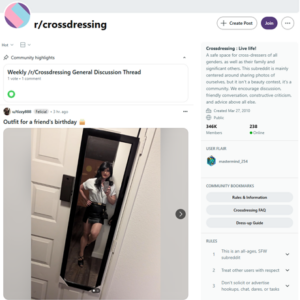 Reddit Crossdressing