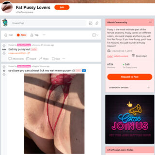 Fat Pussy Lovers - reddit.comrFatPussyLovers