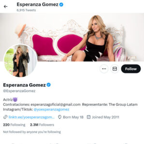Esperanza Gomez Twitter - twitter.comesperanzagomez