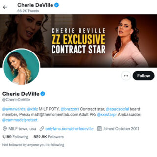 Cherie DeVille Twitter - twitter.comcheriedeville