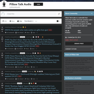 PillowTalkAudio - reddit.comrpillowtalkaudio