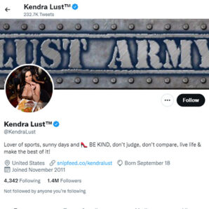 Kendra Lust Twitter - twitter.comkendralust