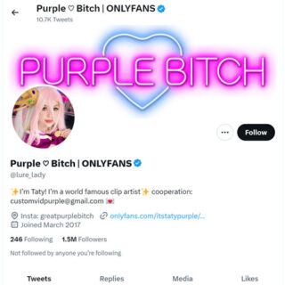 Purple Bitch - twitter.comlure_lady