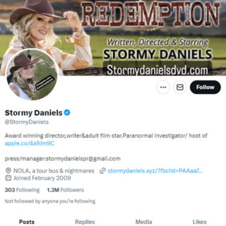 Stormy Daniels Twitter - twitter.comStormyDaniels