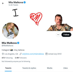 Mia Malkova Twitter - twitter.commiamalkova