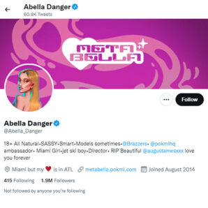 Abella Danger Twitter - twitter.comabella_danger
