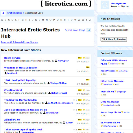 Literotica Interracial Sex Stories