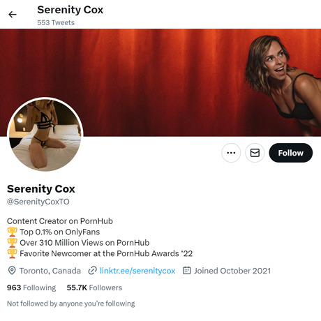 Serenity Cox 331 Twitter Porn Accounts Like twitter com  