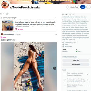 Reddit Nude Beach Freaks