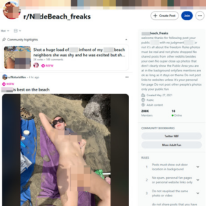 Reddit Nude Beach Freaks