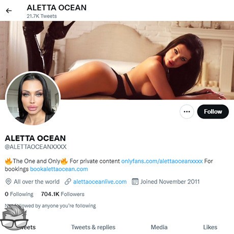 Aletta Ocean - twitter.comalettaoceanxxxx