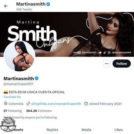 Martina Smith Twitter - twitter.commsmartinasmith1
