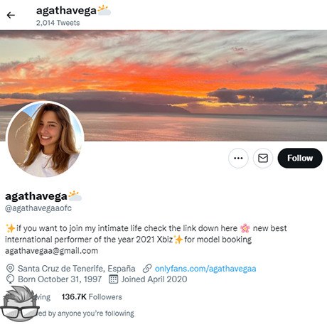 Agatha Vega - twitter.comagathavegaaofc
