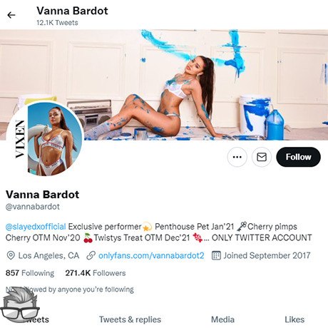 Vanna Bardot - twitter.comvannabardot