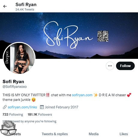 Sofi Ryan - twitter.comsofiryanxoxo