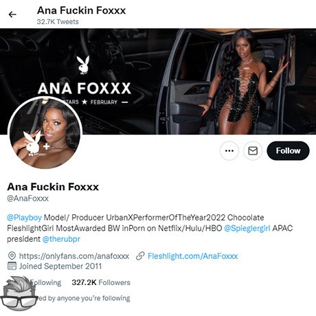 Ana Foxxx - twitter.comanafoxxx