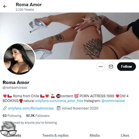 Roma Amor - twitter.comromaamorxxx
