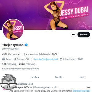 Jessy Dubai Twitter (TS)