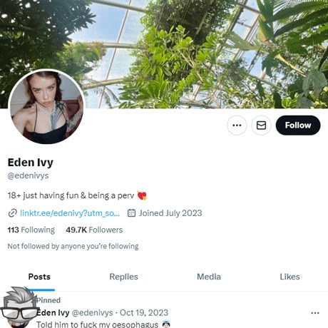 Eden Ivy Twitter - twitter.comedenivys