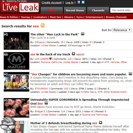 LiveLeak - liveleak.combrowse?q=sex