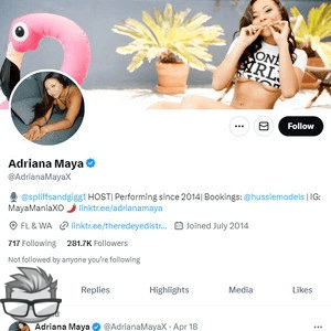 Adriana Maya Twitter