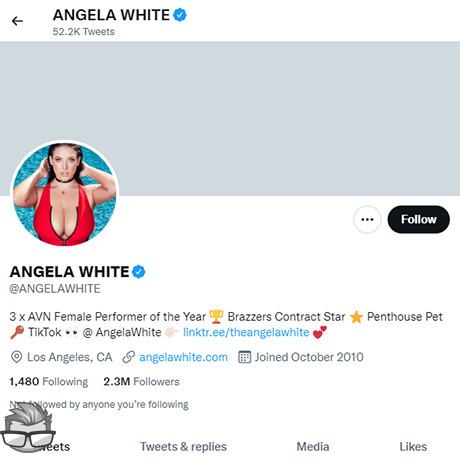 Angela White Twitter