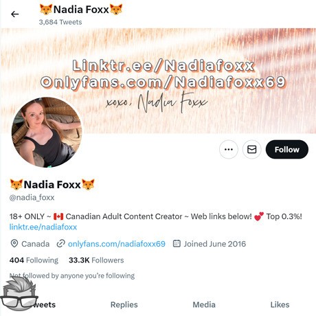 Nadia Foxx Twitter - twitter.comNfoxx69