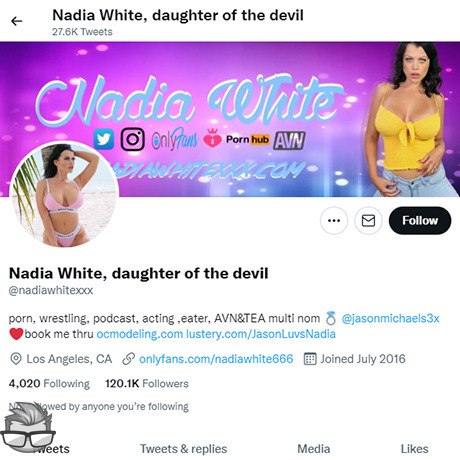 Nadia White - twitter.comnadiawhitexxx