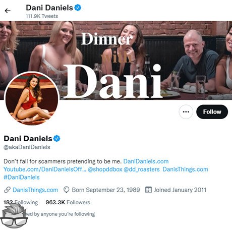 Dani Daniels - twitter.comakadanidaniels