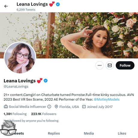 Leana Lovings Twitter - twitter.comLeanaLovings