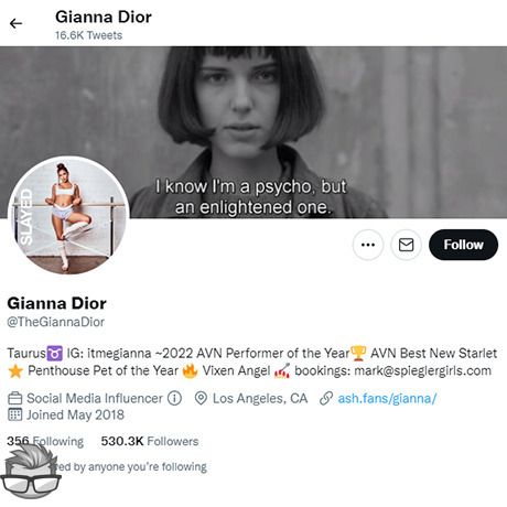 Gianna Dior - twitter.comthegiannadior