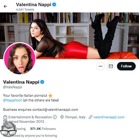 Valentina Nappi - twitter.comvalenappi