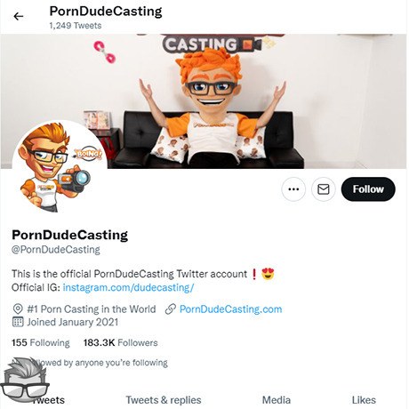 PornDude Twitter - twitter.comporndudecasting