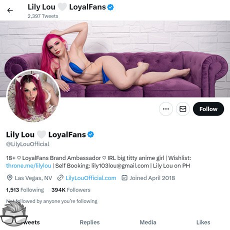 Lily Lou Twitter - twitter.comLilyLouOfficial
