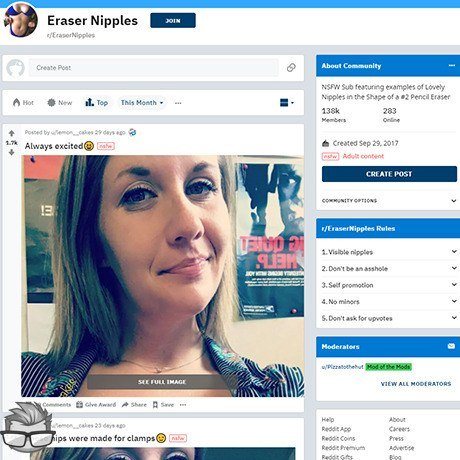 Eraser Nipples
