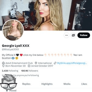 Georgie Lyall Twitter