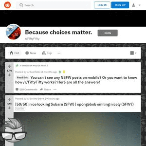 Reddit 50/50
