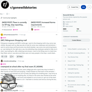 Reddit GoneWild Stories