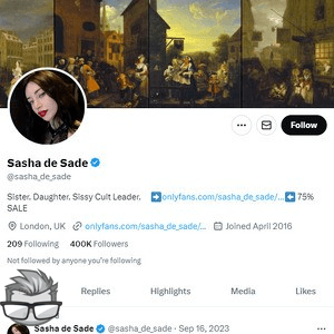 Sasha De Sade Twitter (TS)