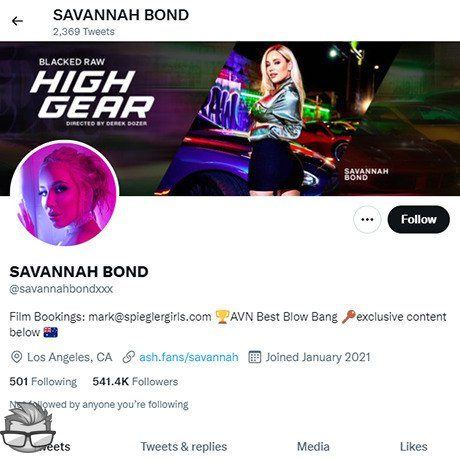 Savannah Bond Twitter